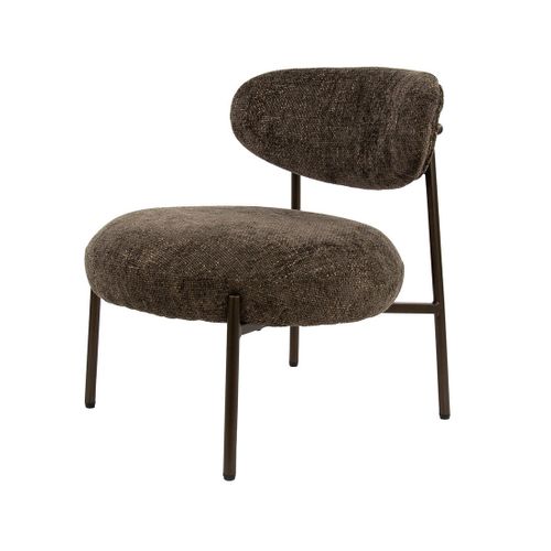 Adelia - Fauteuil - Pieds En Métal - En Tissu Texturé