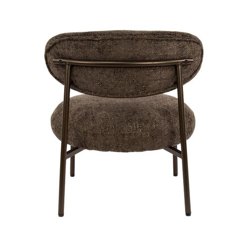 Adelia - Fauteuil - Pieds En Métal - En Tissu Texturé