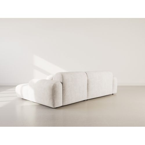 Louise - Canapé D'angle Droit 4 Places En Velours Texturé