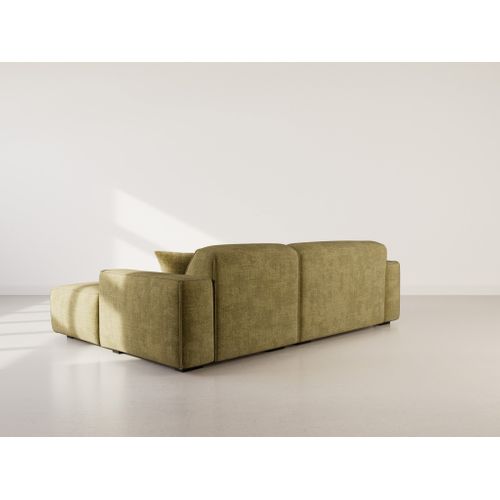 Lison - Canapé D'angle Droit 4 Places En Velours Texturé