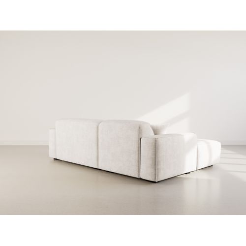 Lison - Canapé D'angle Gauche 4 Places En Velours Texturé