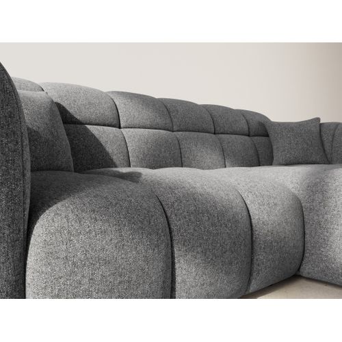 Mini Ray - Canapé D'angle Droit 4 Places En Tissu Texturé