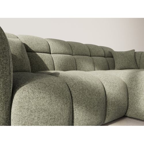 Mini Ray - Canapé D'angle Droit 4 Places En Tissu Texturé