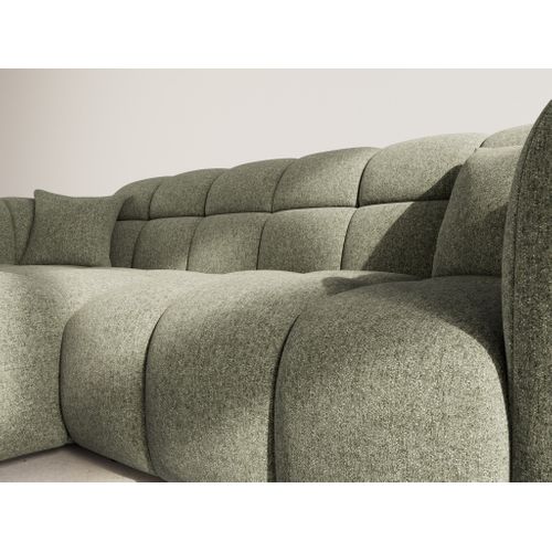 Mini Ray - Canapé D'angle Gauche 4 Places En Tissu Texturé