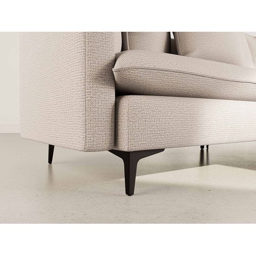 Madison - Canapé D'angle Réversible 4 Places En Tissu Texturé