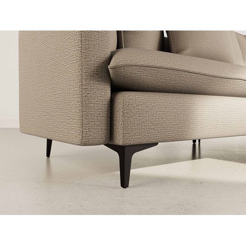 Madison - Canapé D'angle Réversible 4 Places En Tissu Texturé