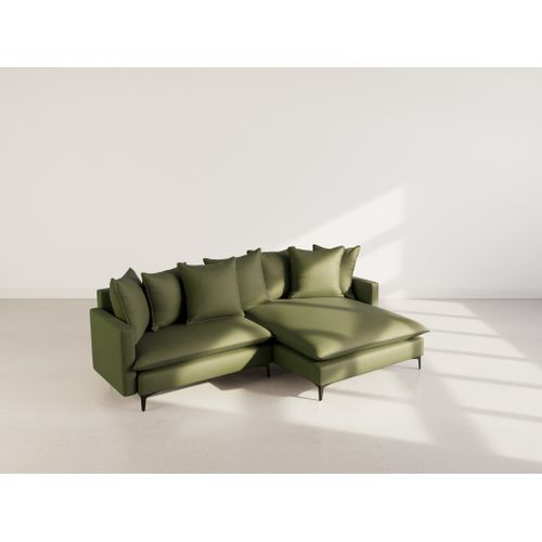 Madison - Canapé D'angle Réversible 4 Places En Tissu Texturé