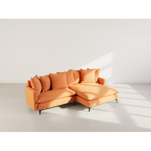 Madison - Canapé D'angle Réversible 4 Places En Tissu Texturé