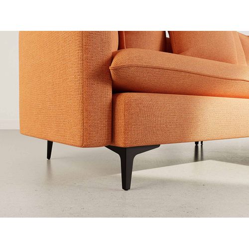 Madison - Canapé D'angle Réversible 4 Places En Tissu Texturé