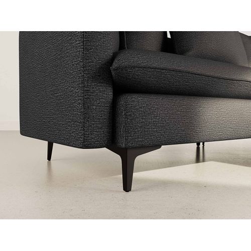 Madison - Canapé D'angle Réversible 4 Places En Tissu Texturé