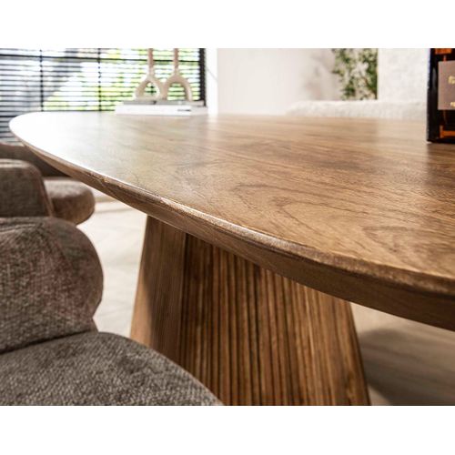 Dayo - Table à Manger En Bois Massif De Manguier - 6 à 8 Personnes