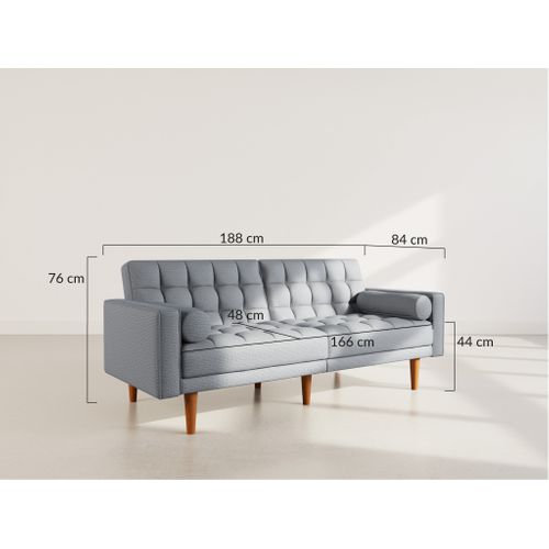 Suzanne - Banquette 2 Places Convertible Clic-clac En Tissu Texturé