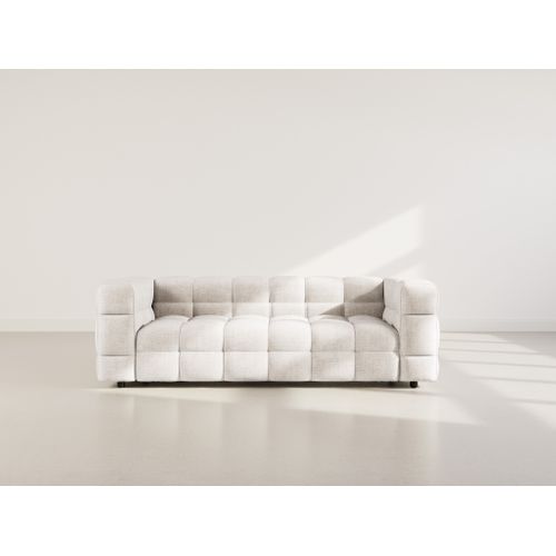 Augustin - Canapé Droit 3 Places En Velours Texturé