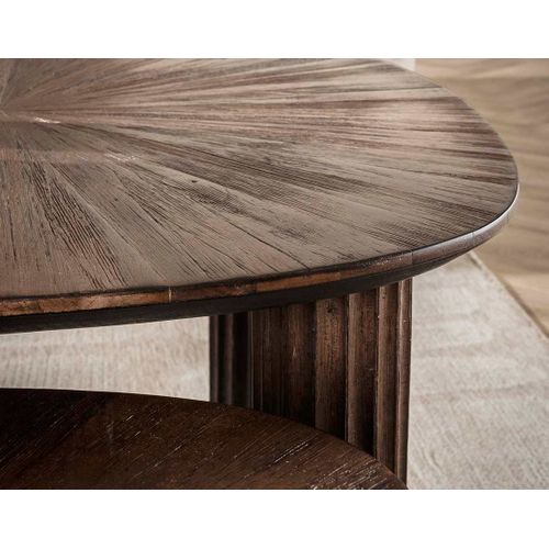 Tania - Lot De 2 Tables Basses Gigognes En Teck Massif - 62 Et 54 Cm