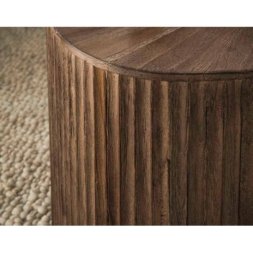 Tania - Lot De 2 Tables Basses Gigognes En Teck Massif - 73 Et 53 Cm