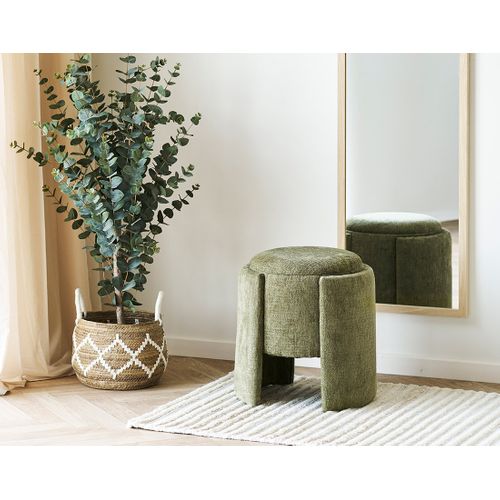 Joe - Pouf Avec Rangement En Velours Texturé