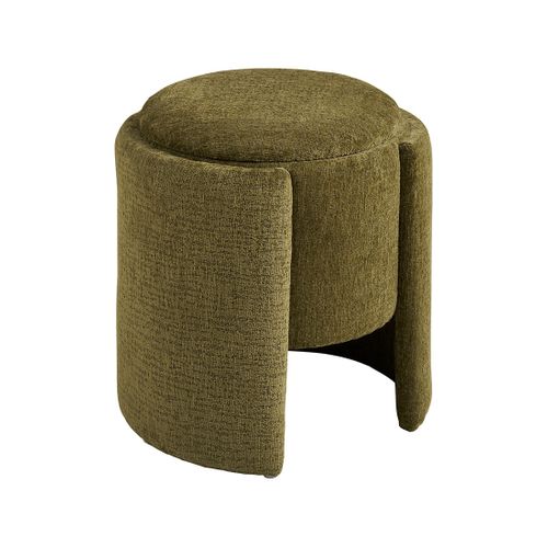 Joe - Pouf Avec Rangement En Velours Texturé
