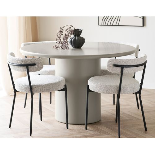 Joyce - Table à Manger Ronde En Fsc  100% - 4 Personnes