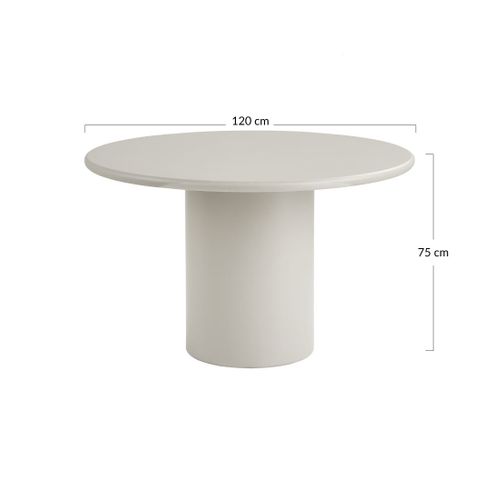 Joyce - Table à Manger Ronde En Fsc  100% - 4 Personnes