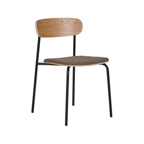 Zoe - Lot De 2 Chaises En Bois De Frêne - Pieds En Acier