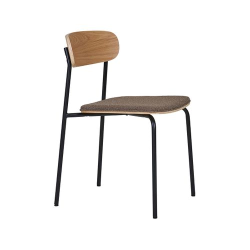 Zoe - Lot De 2 Chaises En Bois De Frêne - Pieds En Acier