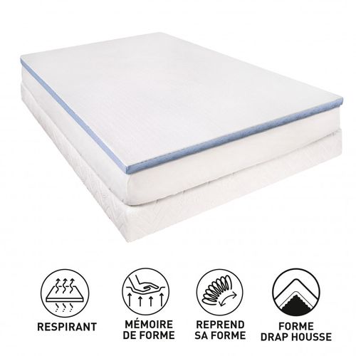 Surmatelas Lestra Fjord à Mémoire De Forme 180 X 200 Cm Lestra