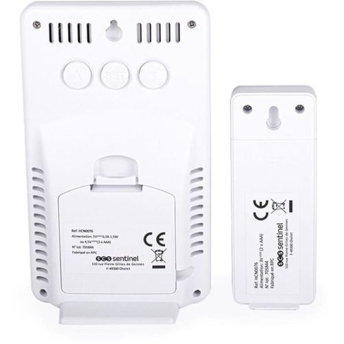 Station Météo Sans Fil - Scs Sentinel - Hcn0076 Meteocolor - Portée : 60 M - 433,92 Mhz - Blanc
