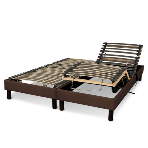 Lit Électrique 80x200 Sommier à Lattes, Matelas Ressorts Essenzia Zen