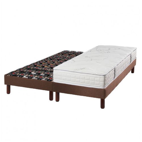 Lit Électrique 70x190 Sommier à Plots, Matelas Ressorts Essenzia Zen