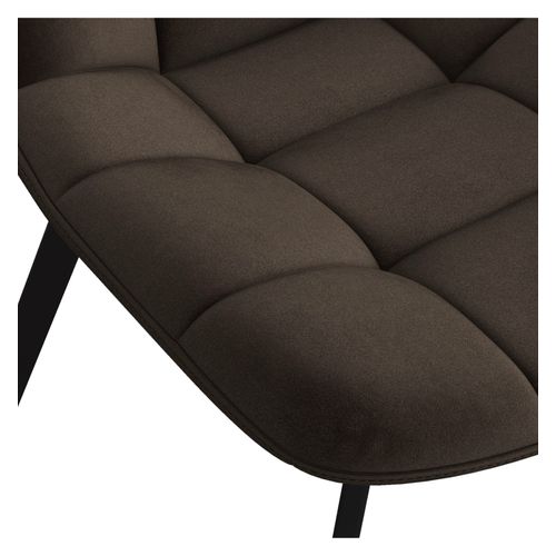 Stellia-chaise En Velours Marron (x2)