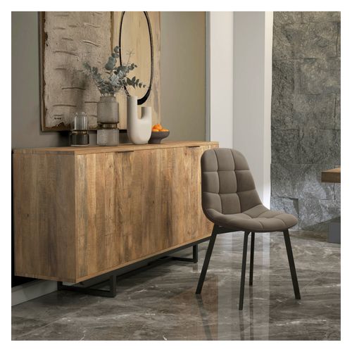 Stellia-chaise En Velours Taupe Clair (x4)