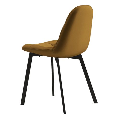 Stellia-chaise En Velours Moutarde (x4)