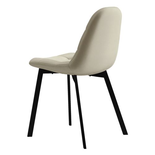 Stellia-chaise En Velours Beige (x2)