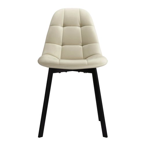 Stellia-chaise En Velours Beige (x2)