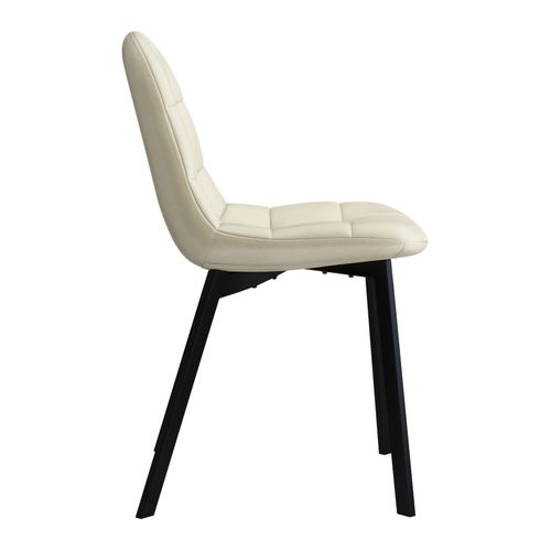 Stellia-chaise En Velours Beige (x2)