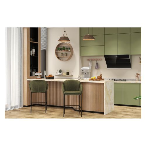 Candice-fauteuil De Bar En Tissu Luxury Kaki (x2)