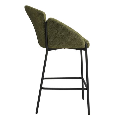 Candice-fauteuil De Bar En Tissu Luxury Kaki (x2)