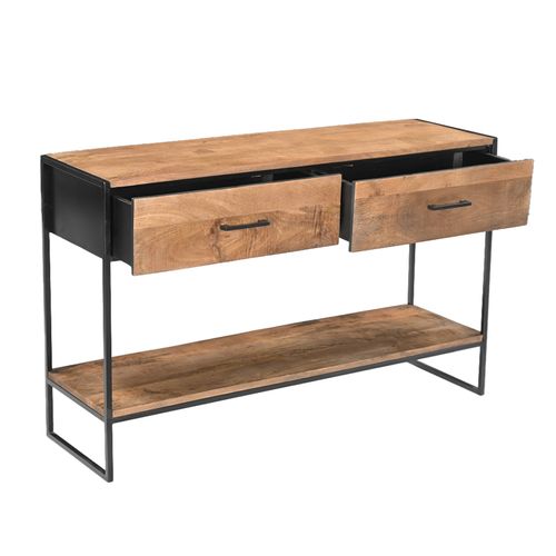 Skars-console 120 Cm En Bois Massif