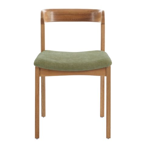 Tina-chaise En Chêne Massif Et Tissu Bliss Sauge (x2)
