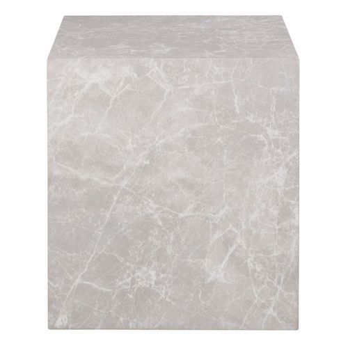 Vast-table Basse Décor Marbre Beige 40x40 Cm