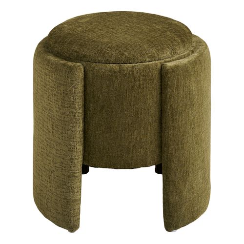 Watt- Pouf En Tissu Vert Ø42 Cm
