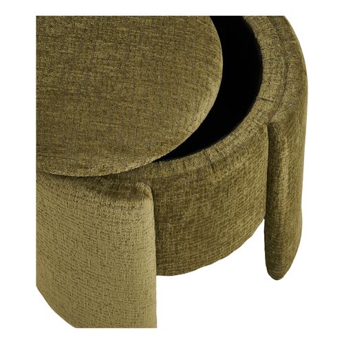 Watt- Pouf En Tissu Vert Ø42 Cm