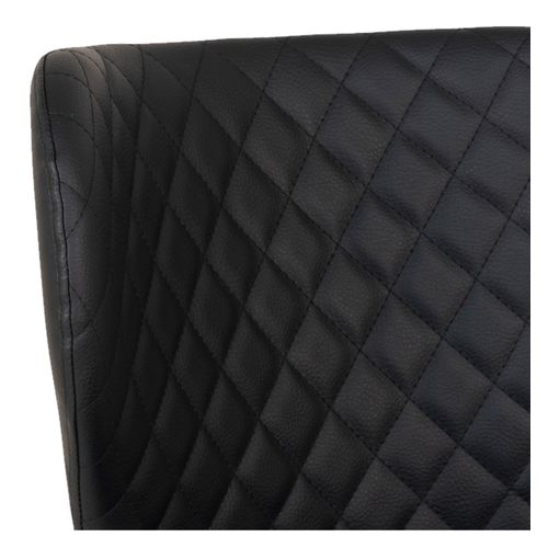 Vars-chaise En Cuir Synthétique Noir (x2)