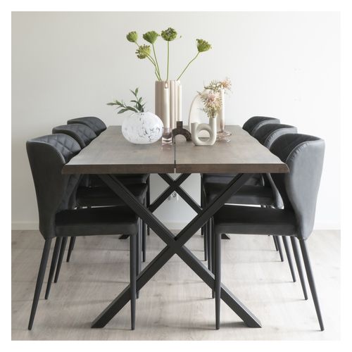 Vars-chaise En Cuir Synthétique Noir (x2)