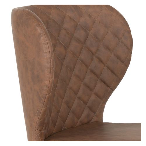 Vars-chaise En Cuir Synthétique Marron (x2)