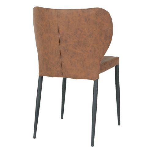Vars-chaise En Cuir Synthétique Marron (x2)