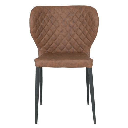 Vars-chaise En Cuir Synthétique Marron (x2)