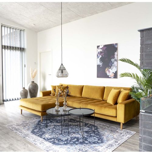 Roma-table Basse Acier Noir Et Verre D.70cm