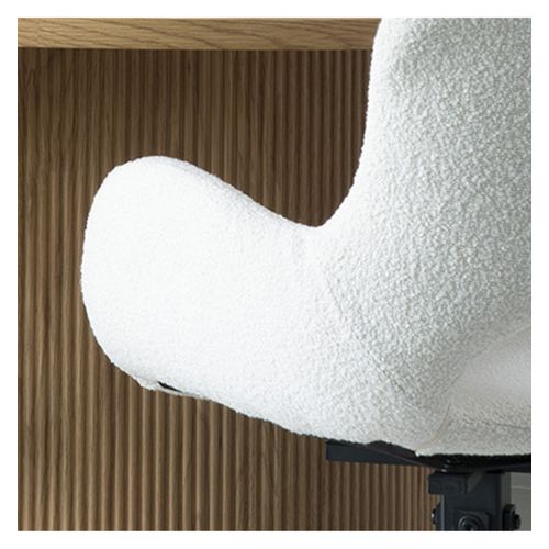 Sixty- Chaise Pivotante 360° En Tissu Écru (x2)