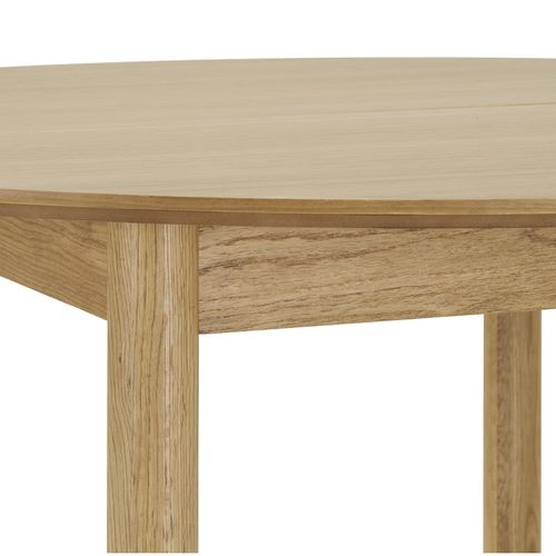 Rimini-table à Manger Extensible D.120 Cm (170-220 Cm) Chêne Naturel